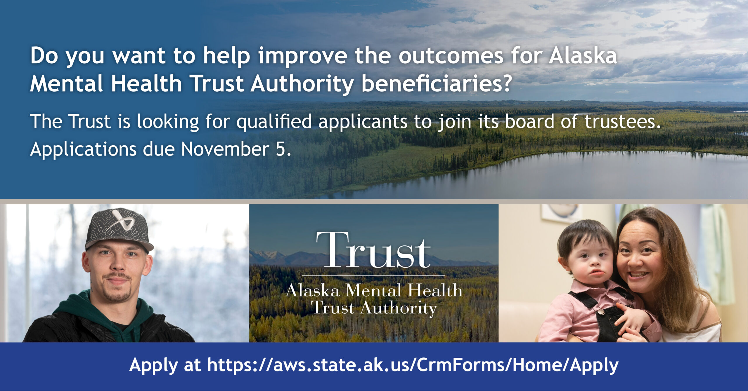 The Trust is looking for qualified applicants to join the board of 